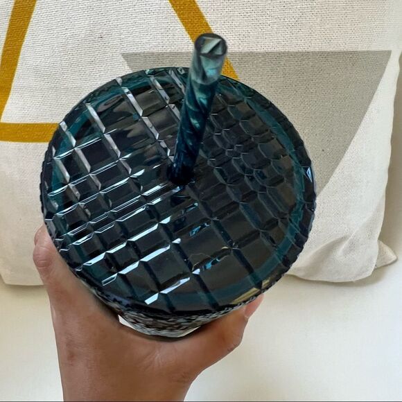 Starbucks 24oz Cold Cup Festive Bling Jeweled Blue Green - Picture 5 of 6